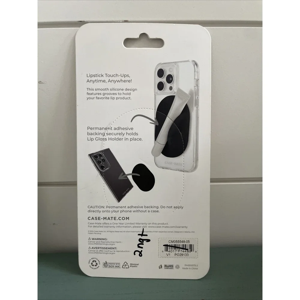CaseMate Glossy Magnetic Lip Gloss Holder Compatible w/‎ MagSafe Qty-2